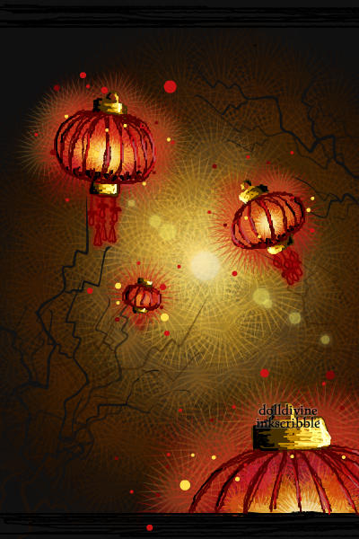 Floating Lanterns ~ Deep in the forest when no one is around