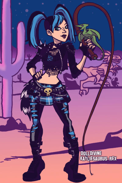 Night Goth/Punk ~ She's pale because she only goes out at 