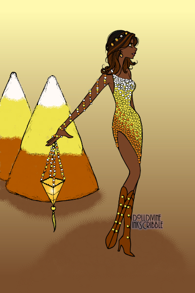 Candy Corn Couture ~ My third and final entry for @QueenGrani