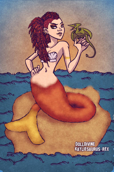Mermaid in dinogedon ~ When dinosaurs and mermaids existed!! :P