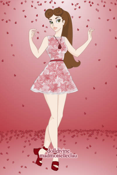 Skater dress ~ Did this doll in one hour which is relat