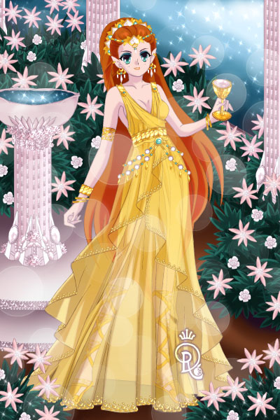 Mnemosyne aka The golden-robed Memory ~ by launing