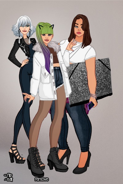 Fashion Students ~ The girl in the front is based off of an
