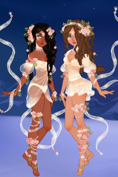 ❀dance with us❀ ~ I tried to create two nymph dancers, I r