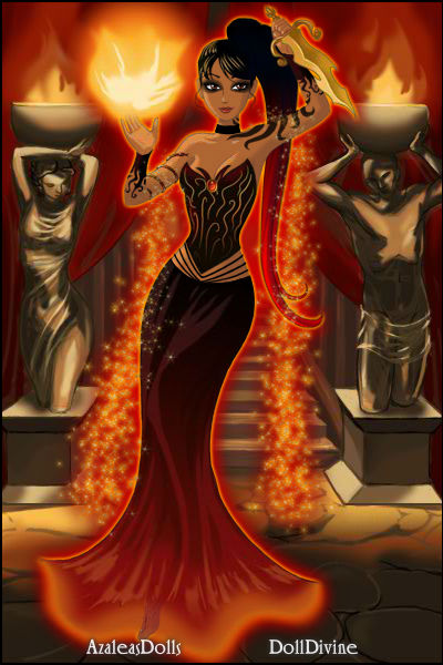 Hestia ~ Hestia is the virgin goddess of fire, or