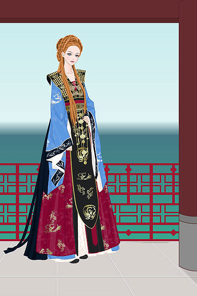 Lillia (alternate) ~ Lillia wearing korean-style clothing, wh