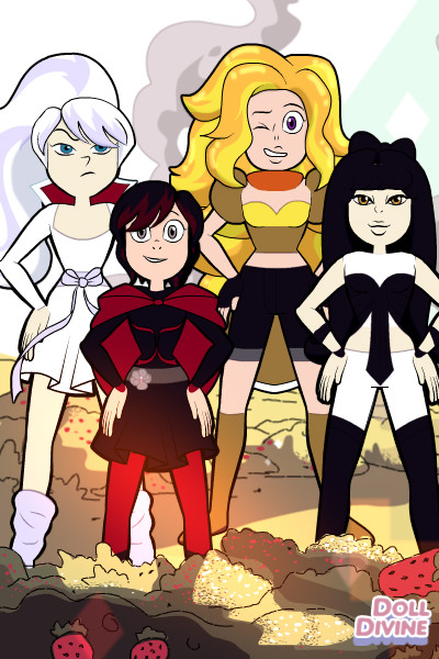 Team RWBY In Steven Universe ~ Awhile back I saw this amazing fan art o