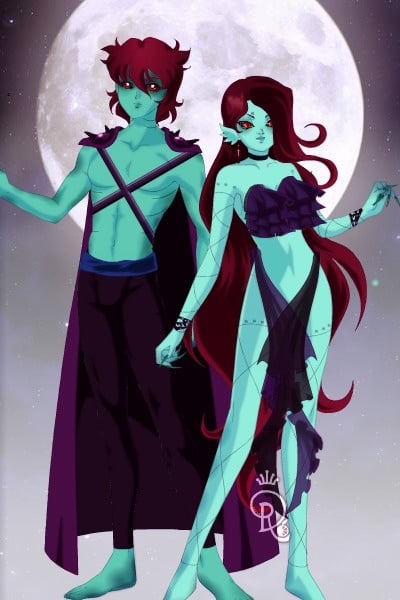 Blood Sirens ~ Here is a male and female blood siren. T