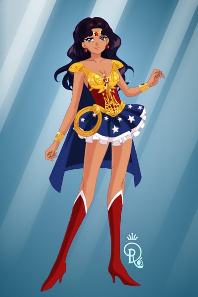 Sailor Wonder Woman ~ Part of a series of Sailor Scout/Superhe