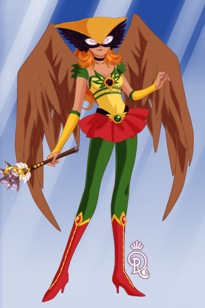 Sailor Hawkgirl ~ Part of a series of Sailor Scout/Superhe