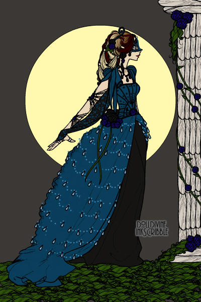 The Lady of the Midnight Rose ~ The midnight rose is an exceedingly rare