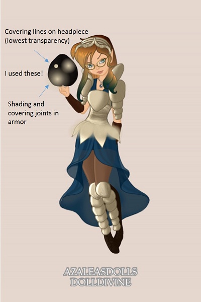 Armor Tutorial Page 6 - Shade and cover  ~ For the heck of it, I went with both bas
