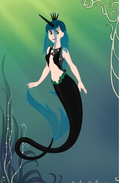 Mermaid Queen Chrysalis ~ Hope you like her ^-^ (Last doll for now