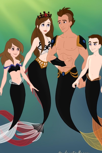 My Dream Mermaid Family ~ We are a royal mermaid family: Me as the