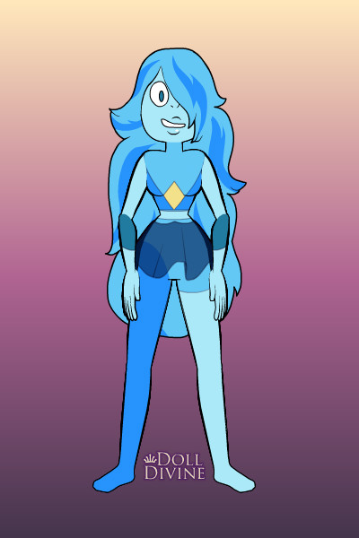 My Crystal Gem: Aquamarine ~ She is really based off me (since she is
