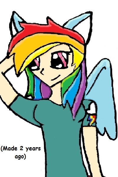Rainbow Dash (Old, old, old shading prac ~ Ehhhhhh...not my best but whatever...I'l