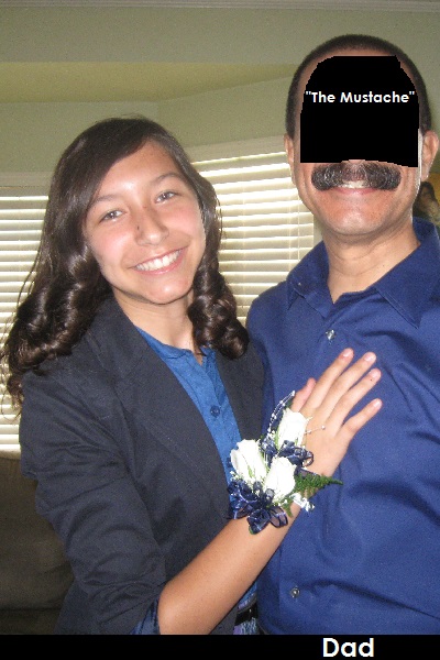 Me and My Pops (A.K.A The Mustache) ~ Right before we were about to leave to t