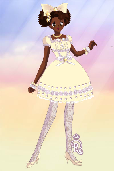 Sweet-Classic Lolita (The finale of my t ~ Here she is, with an added necklace and 