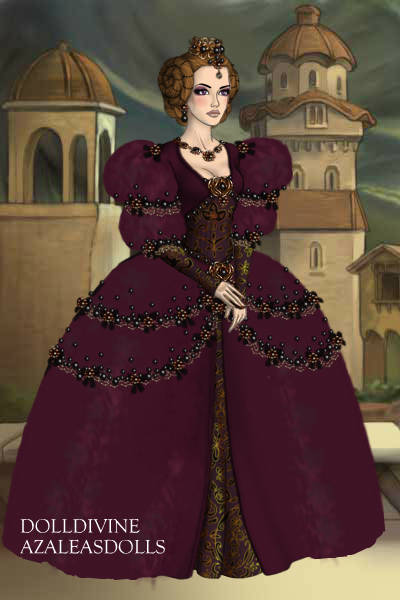 Purple lady ~ Another try at making a large gown... No