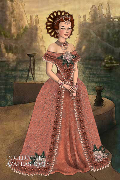 Sunset rose for Eva_Stryk ~ Eva > you requested a pale red ball gown