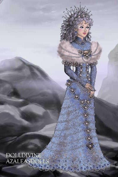 Ice Princess for SnowPanda ~ Her gown is embellished with ice crystal