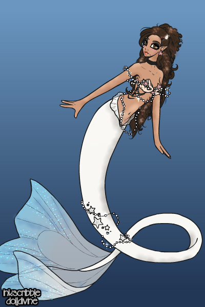 Me as a mermaid(again) ~ Made this awhile ago :) #sea #mermaid #m