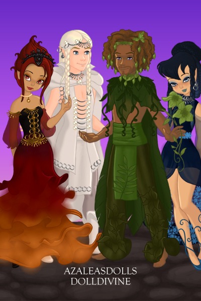 The four elements ~ Remake of other dolls I made on azealas 