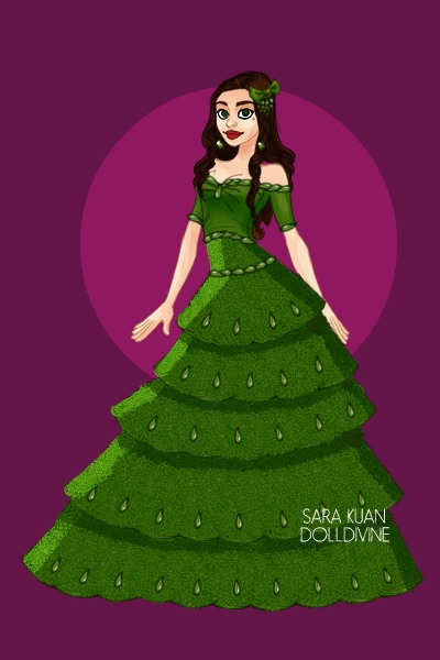 Emerald Gown ~ I'm happy with it now, thanks to all the