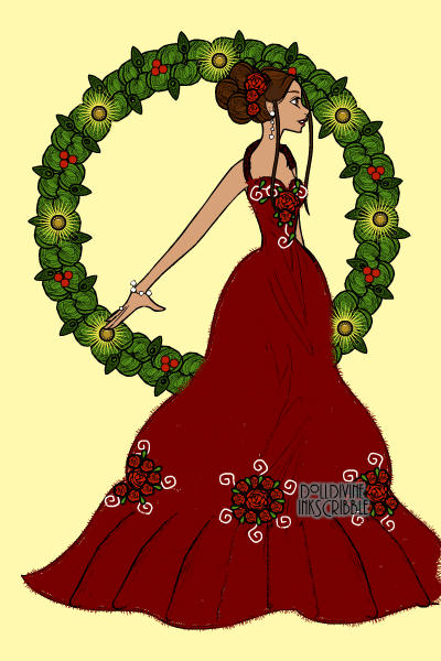 Christmas ball! ~ #Christmas #Ball #Gown #Red #Rose