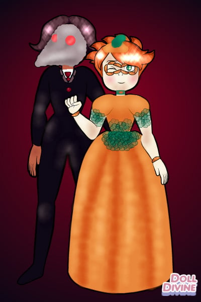 ~ Pumpkin Cinderella ~ ~ Harvey in a Cinderella-inspired pumpkin 