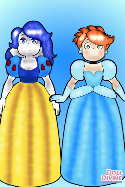 Snow White & Cinderella ~ I dunno, I wanted to make Harvey looking
