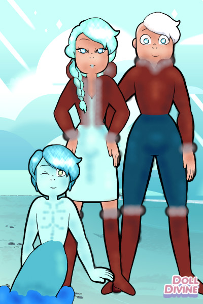 the Royal Family of the Ice Lands ~ Thistle Periwinkle, the Princess and Amb