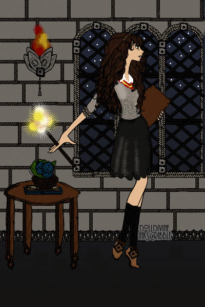 Hermione in the common room ~ 