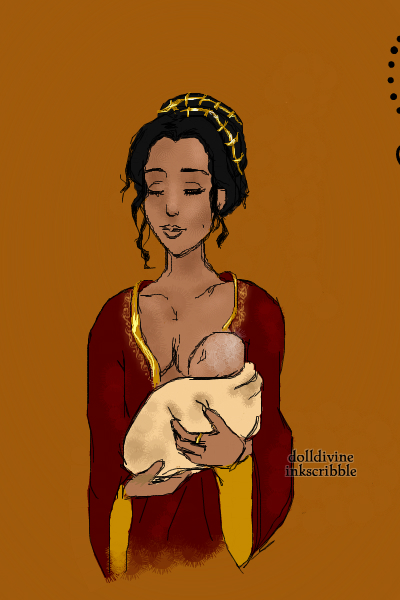 Elia Martell and baby Aegon sketch ~ 