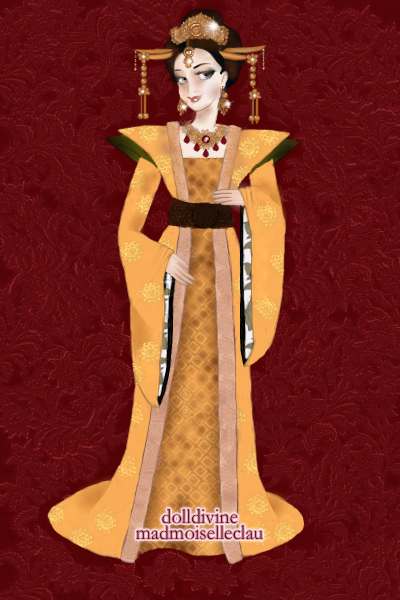 DDNTM 4th cycle week 3 \Her Majesty The  ~ my model Diana as the empress Wu Zetian.