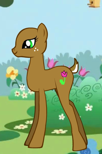 Fawness ~ A deer living in a meadow near ponyville