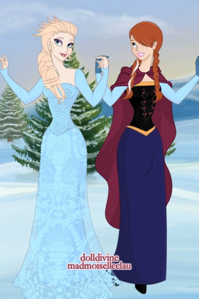 Anna and Elsa (Again) ~ I decided to make Anna and Elsa with thi