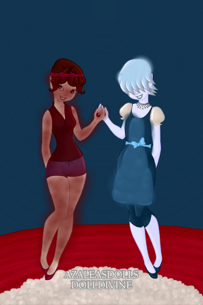 matson as ruby and sapphire ~ fun fact i made this while facetiming th