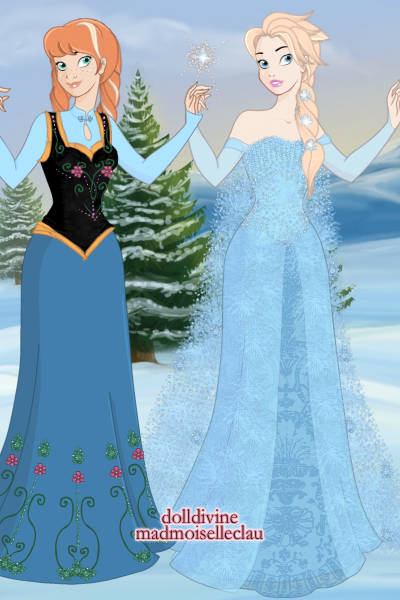 Elsa and Anna ~ This was basically inevitable, yeah. #di