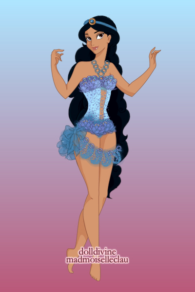 Princess Jasmine Swimsuit Made for the Disney Princess Pageant Con. 