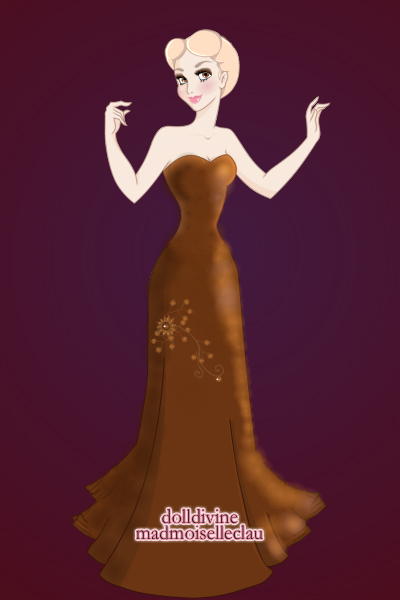 WIP brown gown ~ I'm finding it hard to complete dolls in