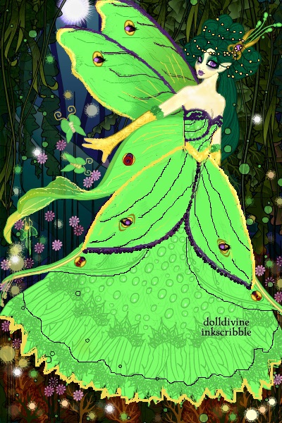 Luna Moth Couture ~ For nightingale666's Haute Couture: Bugg