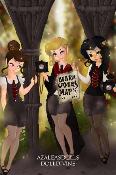 Gryffindor Trio and The Marauder\'s map ~ For @snoxx Hogwarts House Cup Game on th