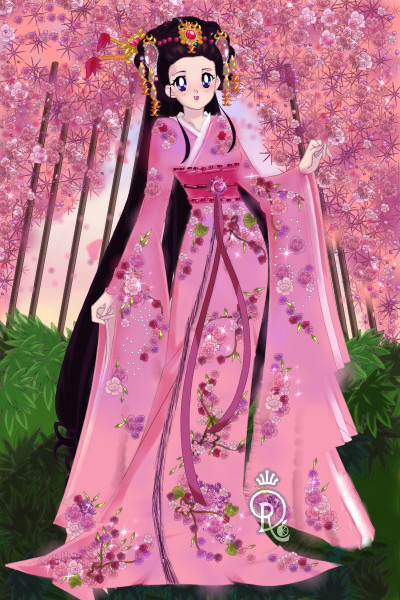 Cherry Blossom Kimono ~ For Queeny's Contest. Inspired by  http: