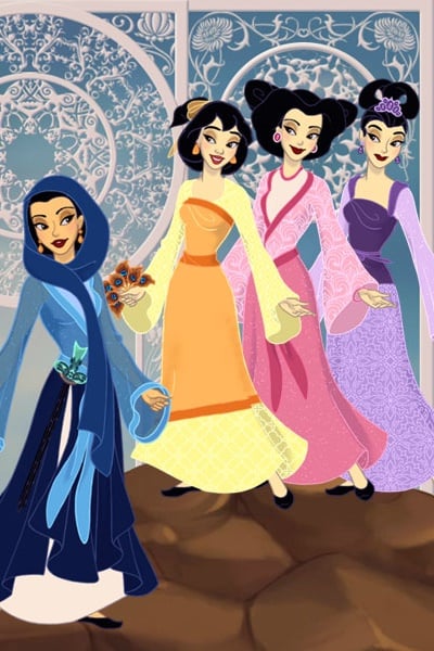 Three Princesses for One Hero ~ Continuing my #Mulan 2 retelling: Theref