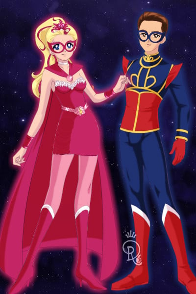 Super Sparkle vs. Captain Man ~ by Sonnflora