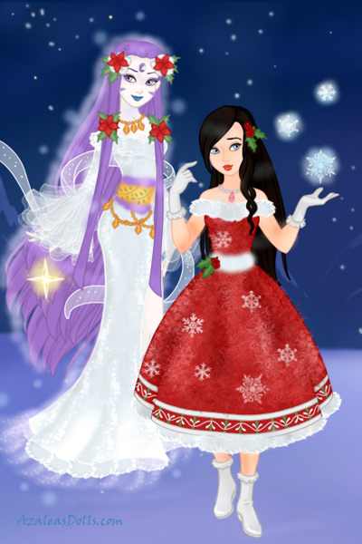 the Divine Ghost of Christmas Past... ~ Someone gets a new dress for Christmas..
