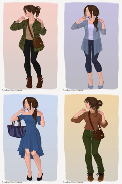 azaleas dolls casual style