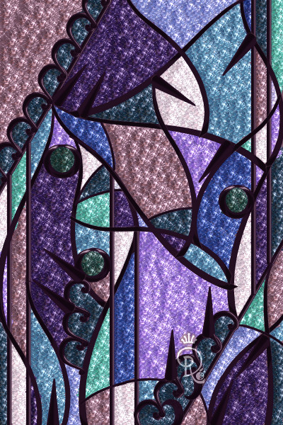 Stained Glass - Wateraga ~ This is the stained glass background I u