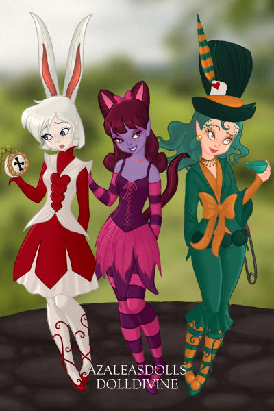 White Rabbit, Cheshire Cat & Hatter ~ Check out my Wonderland Gallery: http://